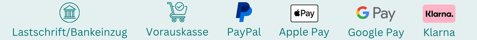 Lastschrift/Bankeinzug, Vorauskasse, PayPal